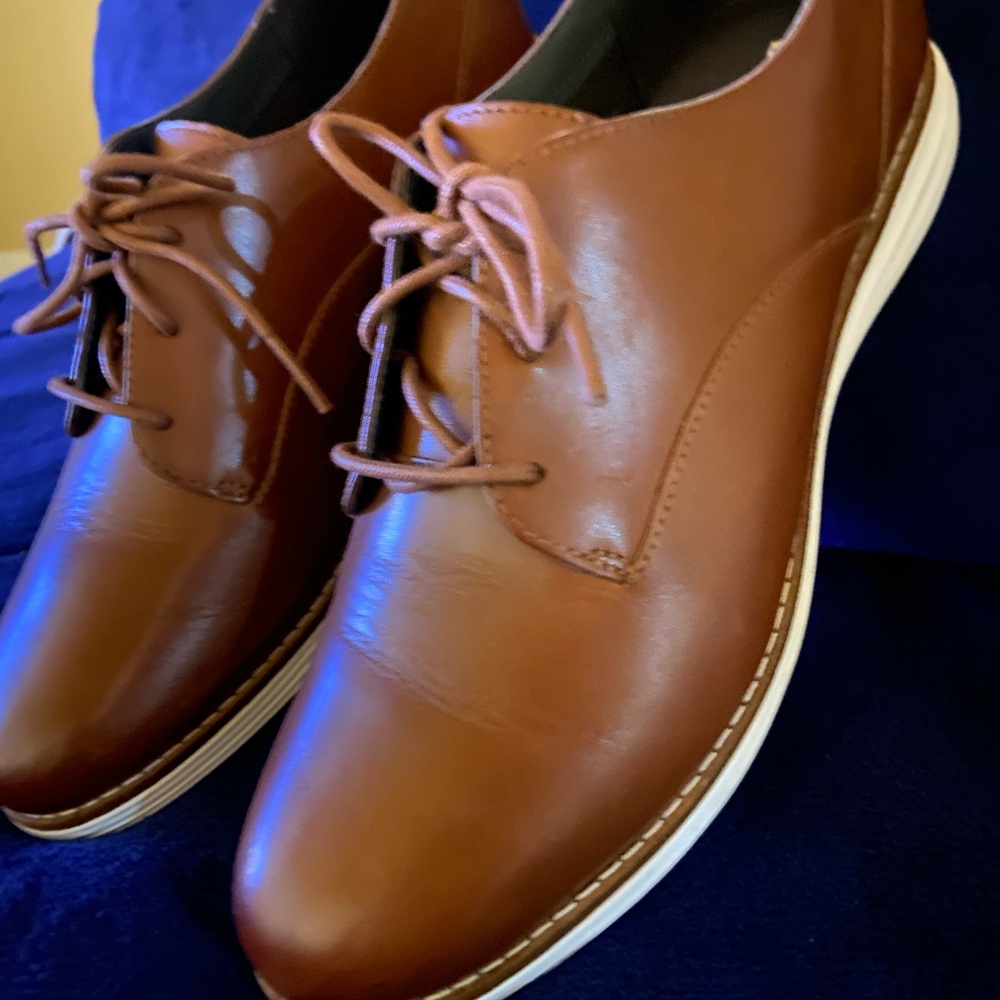 Cole Hahn original grand os brown leather shoes